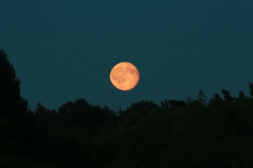 The rising moon